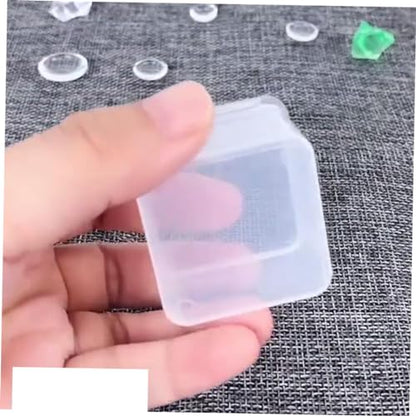 SHERCHPRY 50pcs Mini Clear Plastic Storage Boxes Transparent Tool Organizers for Daily Use Versatile Component Storage Case for Home Maintenance