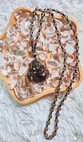 Crystal Pendant Necklaces Healing love Women's Men's choker Obsidian Tiger eye White Crystal Black Gold waterproof dainty Charm stackable statement Cute Stone necklace Unisex - style: Crystal pendant Ice Obsidian Buddha
