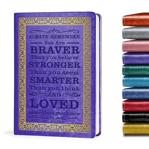 JOHSBYD Journal for Women - Inspirational Writing Journal with Prompts, Gratitude & Self Love Notebook for Daily Reflection, Mindful Diary for Ladies, Graduation Gift for Women, Mom, Friends (Purple) - color: Purple