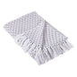 DII Global Mini Diamond Woven Throw, 50x60, Gray