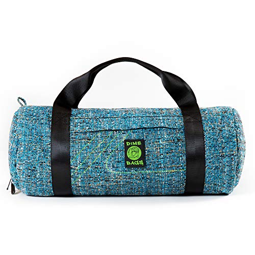 Dime Bags Padded Duffle Tube, Hemp Gear Bag with Heavy Padding for Glass, Electronics, Travel & Storage, With Exterior/Interior Pockets & Durable Handles (Glass, 17 Inch) - color: Glass, size: 17 Inch