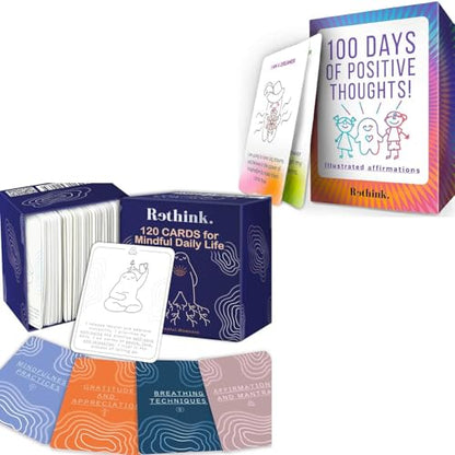 QUOKKA Meditation & Affirmation Cards Bundle – 220 Cards for Adults and Kids