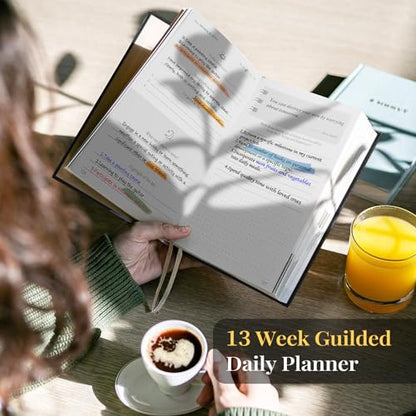 5 MINUTES A DAY Self-Care Journal, Wellness & Daily Reflection Notebook – Mental Health & Anxiety Guided Journal for Men – Self Care Planner, ADHD Planner with Mood Tracker – A5 Size (Black) - color: Black