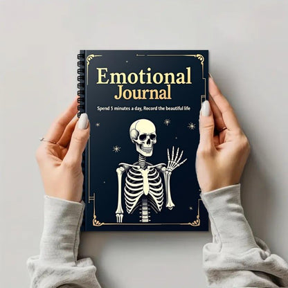 100 Pages Mental Health Journal for Women Men, A5 Guided Self Care & Emotional Diary with Mood Tracker & Feelings Log for Psychologh Gifts, Black - color: Black-A