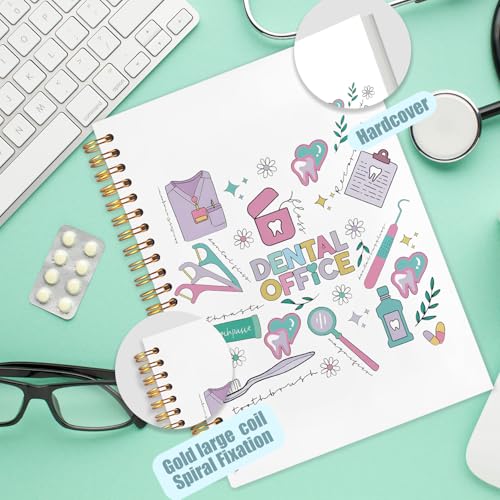 WUCHJ Dentist Gifts Notebook, Dental Hygienist Assistant Gifts Journal, Dental Doodle Spiral Notebook Journal for Note Taking, Dentist Office Supplies, 5.5x8.3 Inch - color: dentisit