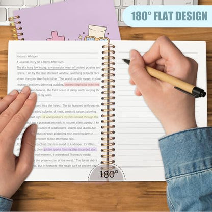 WUCHJ Dental Gifts Notebook,Purple Dental Hygienist Assistant Journal, Retro Pink Floral Tooth Spiral Notebook Journal for Note Taking, Dentist Office Supplies, 5.5x8.3 Inch - color: Purple teeth hearts