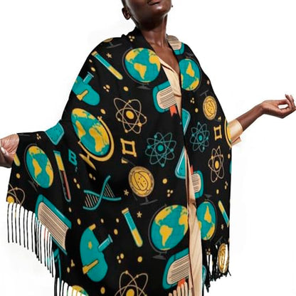 Ladies Warm Autumn Scarf Pashmina Wraps Shawl Winter Cozy - color: Picture (362)