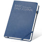 CAGIE A5 Lined Journal Notebook 256 Pages Journals for Writing with Pen Loop Hardcover Journaling Notebooks with Inner Pocket, 5.7" x 8.3", Blue - color: 01 blue