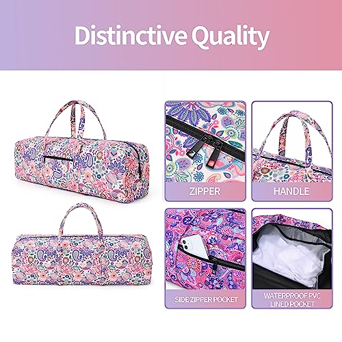 | Yoga Mat Bag | Large Yoga Mat Carrier with Wet Pocket | Yoga Gifts | Gym Tote Bag for Women - color: Pink