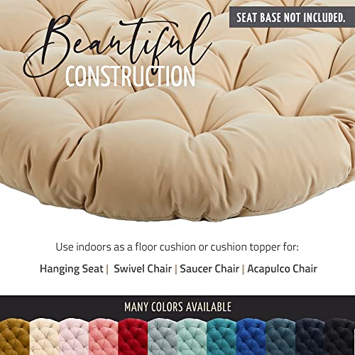 Mozaic Home Ice Mint 48 in x 48 in x 4 in Papasan Cushion - color: Ice Mint, size: 48 in x 48 in x 4 in