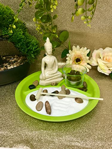 Zen Garden Tranquillity Buddha Set Feng Shui Buddhism House Decoration Ornament A