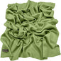CJ Apparel Solid Color Fringe Design Fringe Shawl Scarf Wrap Stole Throw Head Wrap Pashmina Gift Hand Made in Nepal New - color: Green Fc1052