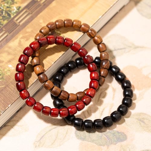 Bracelets Wooden Beaded Bracelet Bangle for Men and Women Elastic Friendship Bracelets Jewelry Gifts