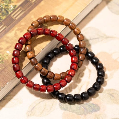 Bracelets Wooden Beaded Bracelet Bangle for Men and Women Elastic Friendship Bracelets Jewelry Gifts
