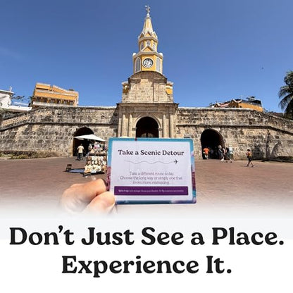 50 Scratch-Off Travel Challenge Cards - Unique Travel Gift for Women, Men, Couples & Travelers - Instant Adventure Ideas & Prompts for Trips or Hometown