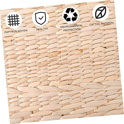 1pc Handmade Woven Straw Cushion Comfortable Meditation Mat for Living Room Bedroom Yoga Practices Stylish Indoor Floor Pillow