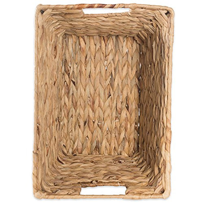 DII Hyacinth Collection Storage Baskets, Natural, Medium Set, 2 Piece - color: Natural, size: Medium Set, Single Size
