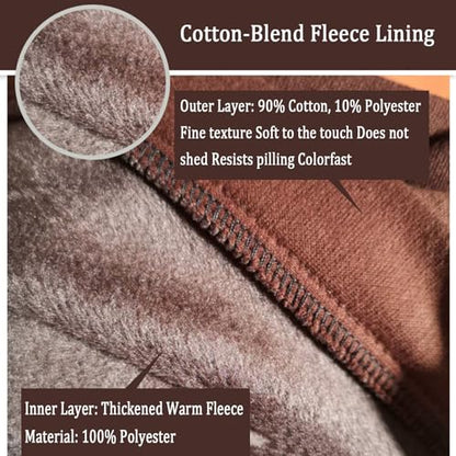 Winter Meditation Robe Buddhist Hooded Cloak Capes Warm Fleece Lined Oversize Coat with Pockets - color: Coffee, size: Large