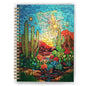 Country Western Southwestern Cactus Notebook, Cactus Journal, Colorful Arizona Desert Landscape Hardcover Spiral Notebooks 5.5x8.3 Inch - color: Color_5