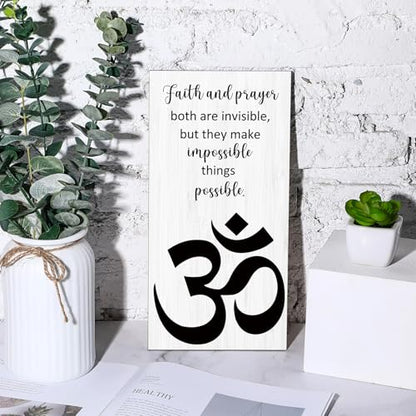 Blulu 2 Pcs Buddha Quote Decor Buddha Inspirational Quote Wall Art Meditation Room Chakra Decor Zen Wooden Hanging, Spiritual Gift for Home Yoga Living Room Women(Motivation) - style: Motivation