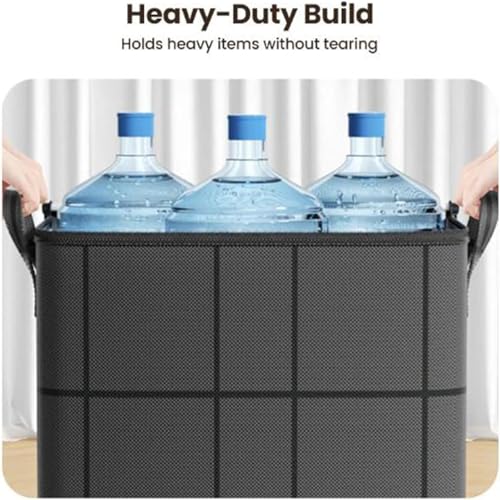 1 Pcs 180L Sturdy Oversized Storage Bag Organizer,Waterproof Non-Woven Moving Bags with Double Zippers & Reinforced Handles for Moving Supplies,Traveling,Clothes,Blankets