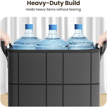 1 Pcs 180L Sturdy Oversized Storage Bag Organizer,Waterproof Non-Woven Moving Bags with Double Zippers & Reinforced Handles for Moving Supplies,Traveling,Clothes,Blankets