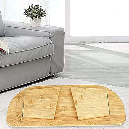 Foldable Meditation Bench Portable Kneeling Chair (18" W x 7.5”L) Yoga Stool from Bamboo with Travel Bag