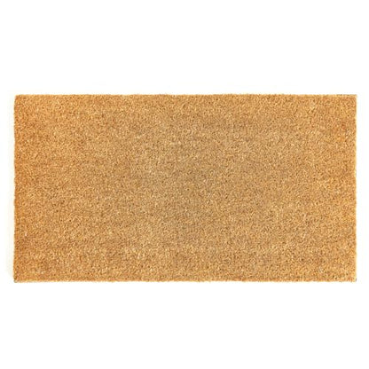 Coco Coir Door Mat with Heavy Duty Backing, Welcome Doormat (17" x 30"), Doormat Entrance (Plain - 1Pack) - color: Plain - 1pack