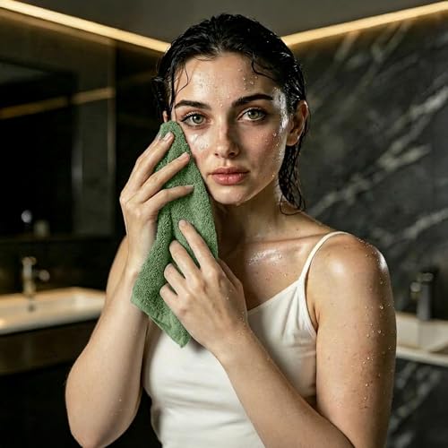 RIVERSIDE Pack of 24 Wash Cloths for Showering, 12 x 12 Inches, Super Soft & Absorbent, 100% Cotton Washcloths Premium Quality Flannel Face Cloths for Bathroom, Gym, Spa (Sage Green, 24 Pack) - color: Sage Green