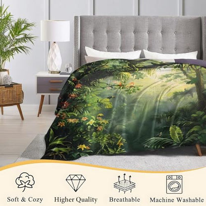 Mystical Sun Throw Blanket Soft Cozy Lightweight Flannel Blankets with Cosmic Floral Art Printed for Adults Astrology Lovers Bedroom Dorm Office Celestial Decor Gifts 50x60 Inch