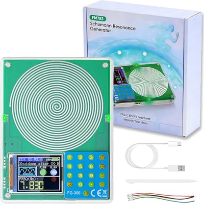 Schumann Resonance Generator 7.83Hz, Adjustable Frequency Healing Device 0.001Hz-200kHz, Pure Sine Wave Frequency Generator Sound Therapy Machine for Deep Sleep, Anxiety Relief, Yoga & Meditation