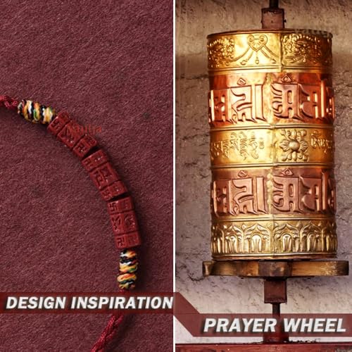 yautja Tibetan Buddhist Lucky Red String Bracelets Spiritual Protection Handmade Adjustable Red Buddha Bracelet Yoga Prayer Cinnabar Beads Amulet Bracelet Evil Protection Women Jewelry Gift for Health Charm Wealth Good Fortune - color: red