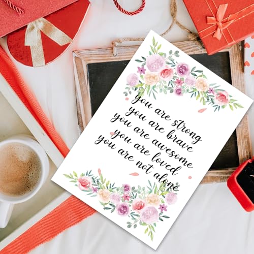 Thinking Of You Card support card Cancer Uplifting Cards Encouragement for friend Surgery Cards Here for you gift grief loss in need - color: #9