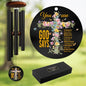 Personalized Christian Inspirational Wind Chime – “You are — God Says” Faith Cross Message – Encouraging Outdoor Wind Chimes for Prayer Garden & Home – Religious Gift for Comfort, Reflection - size: GodSayWC 1