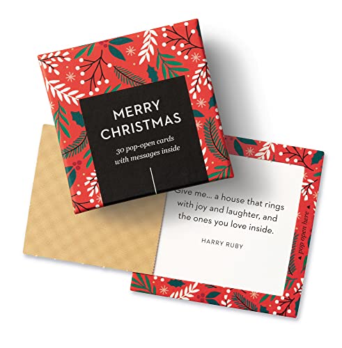 Compendium ThoughtFulls Pop-Open Cards — 3-Pack of Shine, Believe, Merry Christmas — 90 Pop-Open Cards, Each with a Different Message Inside - color: Shine, Believe, Merry Christmas