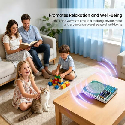 Schumann Resonance Generator 7.83Hz, Adjustable Frequency Healing Device 0.001Hz-200kHz, Pure Sine Wave Frequency Generator Sound Therapy Machine for Deep Sleep, Anxiety Relief, Yoga & Meditation