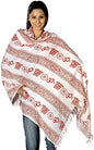 Exotic India Om Prayer Shawl - Multi Color