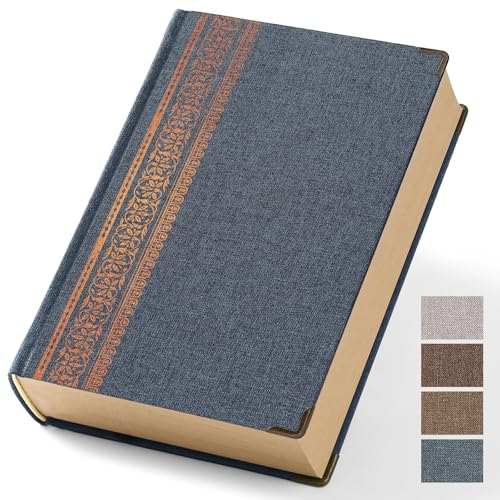 Wisefine Vintage Hardcover Lined Notebook A5 Journal - 384 Pages 100 GSM Thick Kraft Paper Writing Journal for Men & Women Blue 5.51" x 8.50" - color: Blue, size: A5 Lined 384 Pages