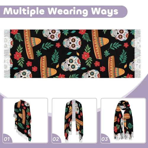 Big Oversized Long Scarves Pashmina Shawl Wrap Women gifts - color: Picture (644)