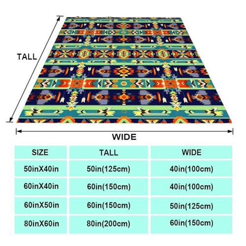 Adults Men Women Extra Soft Blankets, Abstract Geometric Ethnic Tribal Style Keep Warm Throw Blankets Oversized Wearable Blanket, Office Blankets - color: Pattern 14, size: 60x80inch-adults