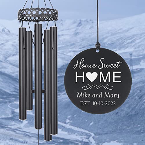 Home Sweet Home Wind Chime, New Home Wind Chime, Personalized Housewarming Gift for New House, Housewarming Gift Ideas, First House, House Warming - color: Sweet Home-1
