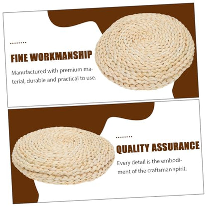 Comfy Corn Bran Meditation Mat Handwoven Seat Pad Longevity Eco-Friendly Great for Decor Relax