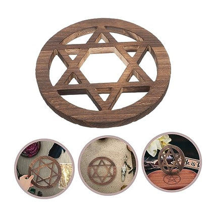 OSALADI Wooden Altar Wall Decor Ornament for Witch Rituals Rustic Home Decoration for Entryways Living Rooms and Ceremonies Versatile Altar Art