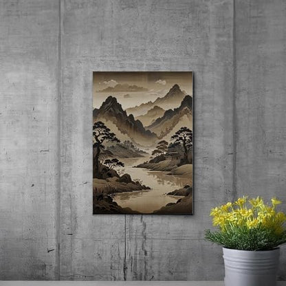 Japanese Wall Art, Minimalist Wall Art, Neutral Abstract Art, Modern Minimalist, Zen Wall Art, Zen Printed Wall Art, Japanese Art Print, Wall Art Canvas, Wall