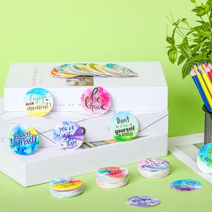 200 Pcs Motivational Cards Affirmations Cards Bulk Positive Affirmations Chips Inspirational Notecard Motivational Encouragement Sayings for Classroom Kids Kindness Encourage Gifts(Cute Style)