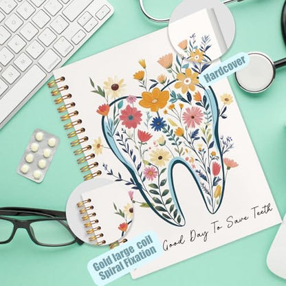 WUCHJ Dentist Gifts Notebook Journal, Dental Assistant Office Gifts for Women,It's a Good Day To Save Tooth Dental Spiral Notebook Journal for Note Taking, Dentist Office Supplies, 5.5x8.3 Inch - color: It's a Good Day To Save Tooth