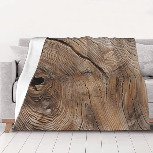 Wood Grain Prints Throw Blanket (320g Flannel) Anti-Pilling Warm Fuzzy Blankets for Bed Sofa Couch Travel 40x30 Inch - color: Wood Grain, size: 40x30 Inch