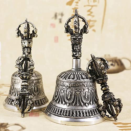 Hand Bell, Use This Bell to Help The Mind Enter A Calm, Meditative Space Or to Ring at The End of A Sound Bath to Signal Completion(6.7cm) - size: 6.7cm