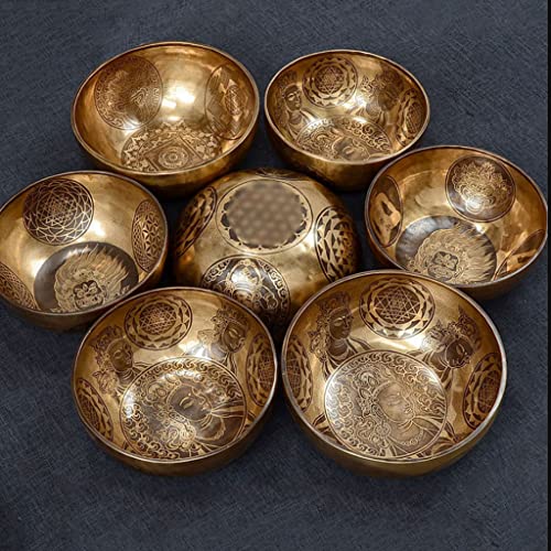 Copper Bowl Tibetan Singing Bowls Meditation Sound Bowl Handmade Bowl Sound Bowl Yoga Healing Copper Bowl Meditation Bowl Ornaments Bowl,B - color: B