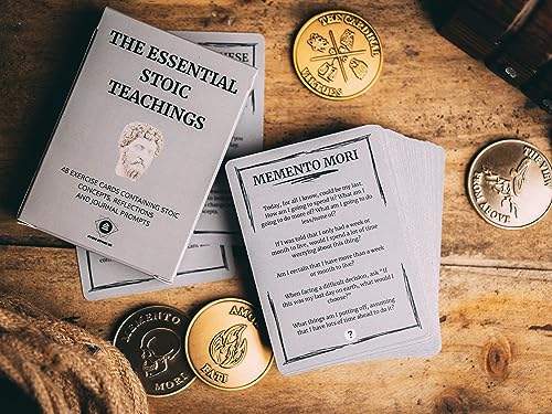 STOIC STORE UK Stoic Cards - Daily Stoic Journal Prompts - Daily Stoicism Reflections - Stoic Philosophers Quotes and Wisdom - Perfect for The Practicing Stoic
